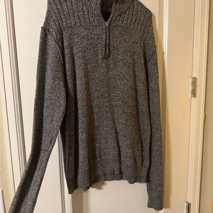 Men's Charcoal Turtleneck Sweater